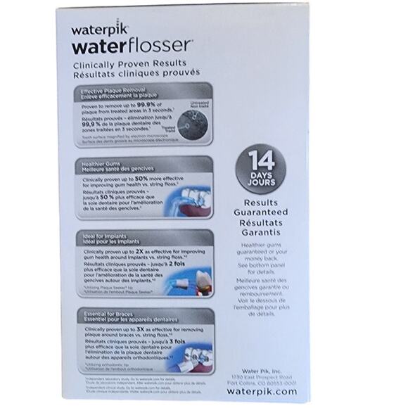 Waterpik Waterflosser Aquarius Professional Designer Series Satin Chrome & White - Picture 2 of 7